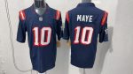 New England Patriots Maye #10 navy Jersey