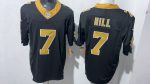 New Orleans Saints #7 Hill Black Stitched Jersey