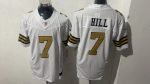 New Orleans Saints #7 Hill White Stitched Jersey
