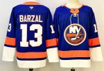 New York Islanders #13 Barzal Royal Blue stitched hockey jersey