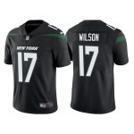 New York Jets #17 Garrett Wilson Stealth Black Stitched Jersey
