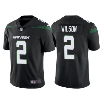 New York Jets #2 Zach Wilson Stealth Black Stitched Jersey