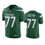 New York Jets #77 Mekhi Becton Gotham Green Stitched Jersey