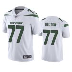 New York Jets #77 Mekhi Becton White Stitched Jersey