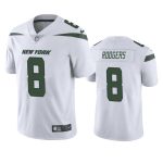 New York Jets #8 Aaron Rodgers White Stitched Jersey