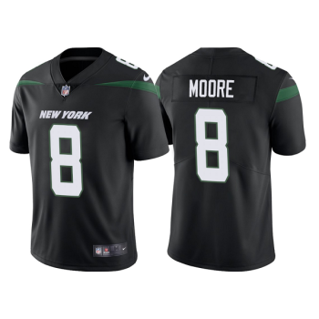 New York Jets #8 Elijah Moore Stealth Black Stitched Jersey