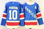 New York Rangers #10 Panarin Blue stitched hockey jersey