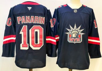 New York Rangers #10 Panarin Navy stitched hockey jersey
