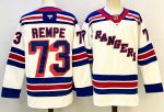 New York Rangers #73 Rempe White stitched hockey jersey