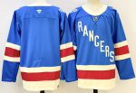 New York Rangers blank Blue stitched hockey jersey