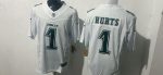 Philadelphia Eagles #1 Jalen Hurts White Stitched Jersey