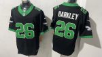 Philadelphia Eagles #26 Saquon Barkley Black & Kelly Green Stitched Jersey