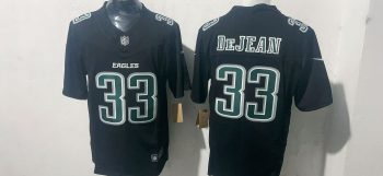 Philadelphia Eagles #33 Cooper DeJean Black Stitched Jersey