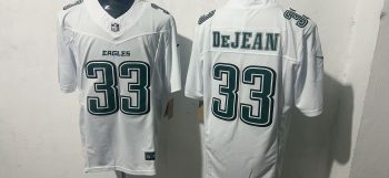 Philadelphia Eagles #33 Cooper DeJean White Stitched Jersey