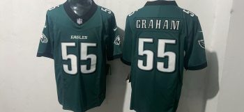 Philadelphia Eagles #55 Brandon Graham Midnight Green Stitched Jersey