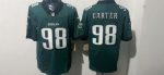 Philadelphia Eagles #98 Jalen Carter Midnight Green Stitched Jersey