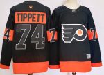 Philadelphia Flyers #74 Tippett Black stitched hockey jersey