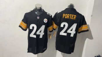 Pittsburgh Steelers #24 Joey Porter Jr. Black Stitched Jersey