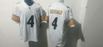 Pittsburgh Steelers #4 DK Metcalf White Stitched Jersey