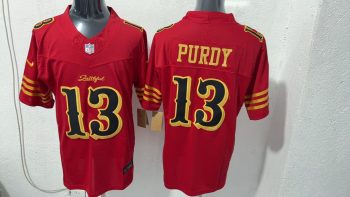 San Francisco 49ers #13 Brock Purdy Red Faithful Stitched Jersey