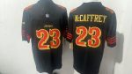 San Francisco 49ers #23 Christian McCaffrey Black Faithful Stitched Jersey