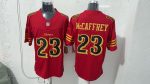 San Francisco 49ers #23 Christian McCaffrey Red Faithful Stitched Jersey (2)