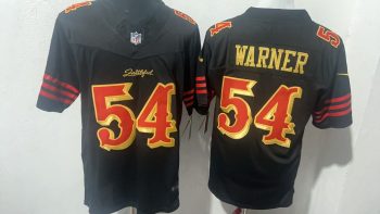 San Francisco 49ers #54 Fred Warner Black Faithful Stitched Jersey