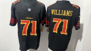 San Francisco 49ers #71 Trent Williams Black Faithful Stitched Jersey