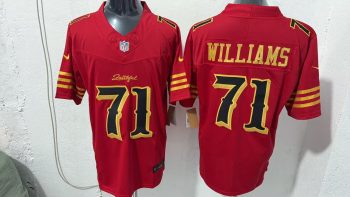 San Francisco 49ers #71 Trent Williams Red Faithful Stitched Jersey