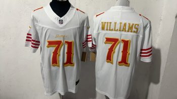 San Francisco 49ers #71 Trent Williams White Faithful Stitched Jersey