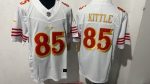 San Francisco 49ers #85 George Kittle White Faithful Stitched Jersey