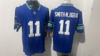 Seattle Seahawks #11 Jaxon Smith-Njigba College Navy Stitched Jersey