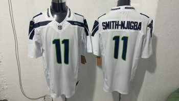 Seattle Seahawks #11 Jaxon Smith-Njigba White Stitched Jersey