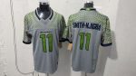 Seattle Seahawks #11 Jaxon Smith-Njigba Wolf Grey City Edition Stitched Jersey