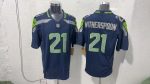 Seattle Seahawks #21 Devon Witherspoon College Navy Stitched Jersey