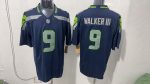Seattle Seahawks #9 Kenneth Walker III College Navy Stitched Jersey