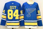 St. Louis Blues #84 Ozzy Blue stitched hockey jersey