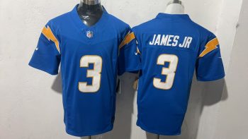 Stitched Los Angeles Chargers Derwin James Jr. 3 Blue Jersey