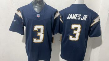 Stitched Los Angeles Chargers Derwin James Jr. 3 Navy Jersey