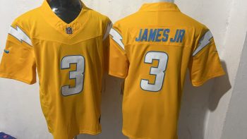 Stitched Los Angeles Chargers Derwin James Jr. 3 Yellow Jersey