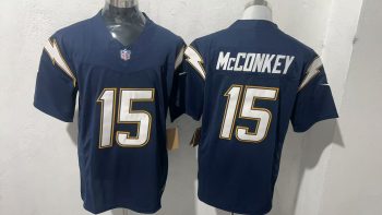 Stitched Los Angeles Chargers McConkey 15 Navy Jersey