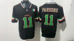 Stitched NFL Cowboys Micah Parsons #11 Black Jersey Mexico Special Edition