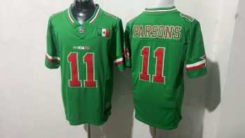 Stitched NFL Cowboys Micah Parsons #11 Green Jersey Mexico Special Edition