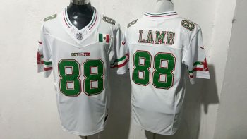 Stitched NFL Cowboys Micah Parsons #11 White Jersey Mexico Special Edition