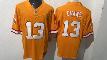 Tampa Bay Buccaneers #13 Evans Orange Throwback Stitched Jersey 2