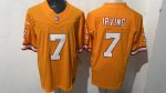 Tampa Bay Buccaneers #7 Irving Orange Stitched Jersey