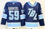 Tampa Bay Lightning #59 Guentzel Navy stitched hockey jersey