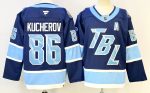 Tampa Bay Lightning #86 Kucherov Navy stitched hockey jersey