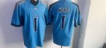 Tennessee Titans #1 Ward Light Blue Stitched Jersey