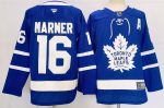 Toronto Maple Leafs #16 Marner Blue stitched hockey jersey